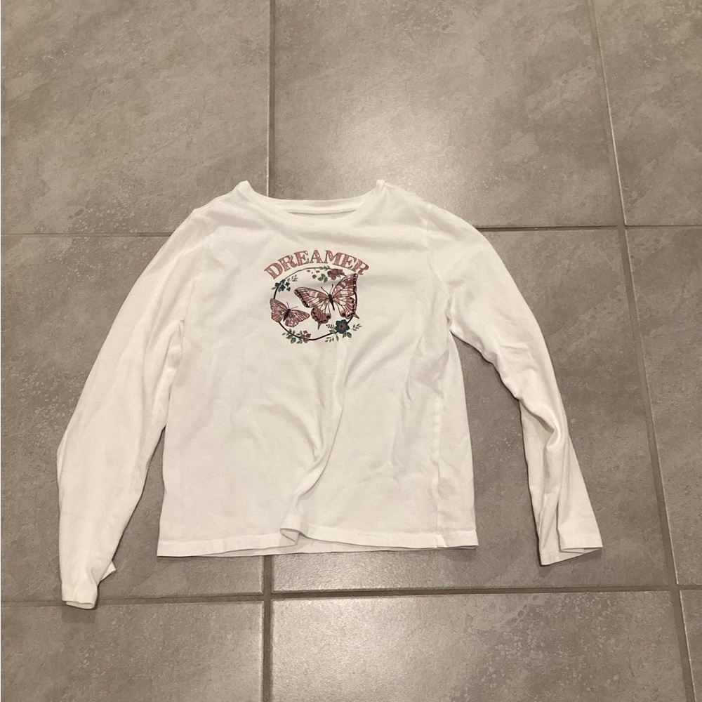 Dreamer Kids Long Sleeve Shirt - White